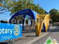 Tente gonflable araignée de 5x5 m pour Rotary Zottegem