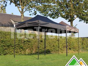 Tente pliante 2x3 m Solid 30 avec bâche noire (tente marron mesure 2x2 mètres)