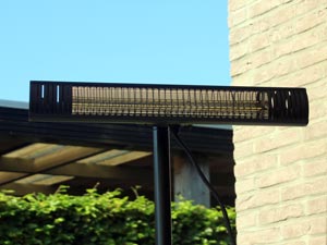 Chauffage de terrasse infrarouge 2000 watts - IP65 (étanche)