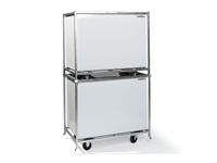 Transport efficace: 2 coffres sur 1 chariot