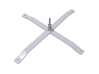 Pied en X pour drapeau de plage