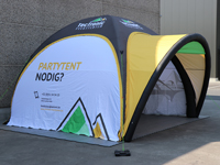 Tente gonflable et 3 parois latérales avec impression