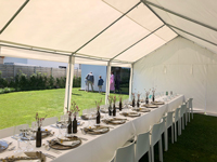 Tente professionnelle spacieuse