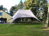 Tente étoile 10m twin taupe (Far West Event Service)