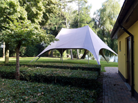Tente étoile 10m twin taupe (Far West Event Service)