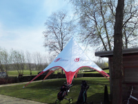 Tente étoile imprimée 12 m pour la province de Flandre-Orientale