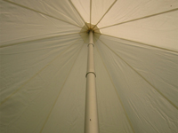 Mât central en aluminium anodisé