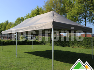 Barnum pliant professionnel de 3 x 6 m de la couleur taupe