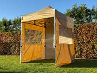 Tente pliante Solid 40 de 2x2 m, ici avec 3 parois latérales