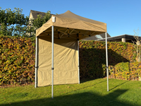 Tente pliante 2x2 avec 1 paroi latérale pleine