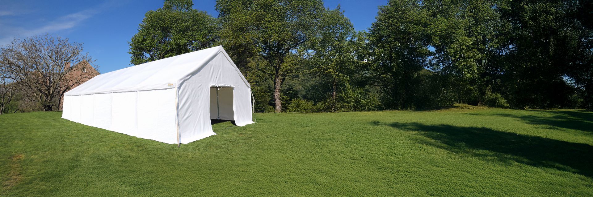TecTronic Chapiteaux de fête Tente de stockage blanche