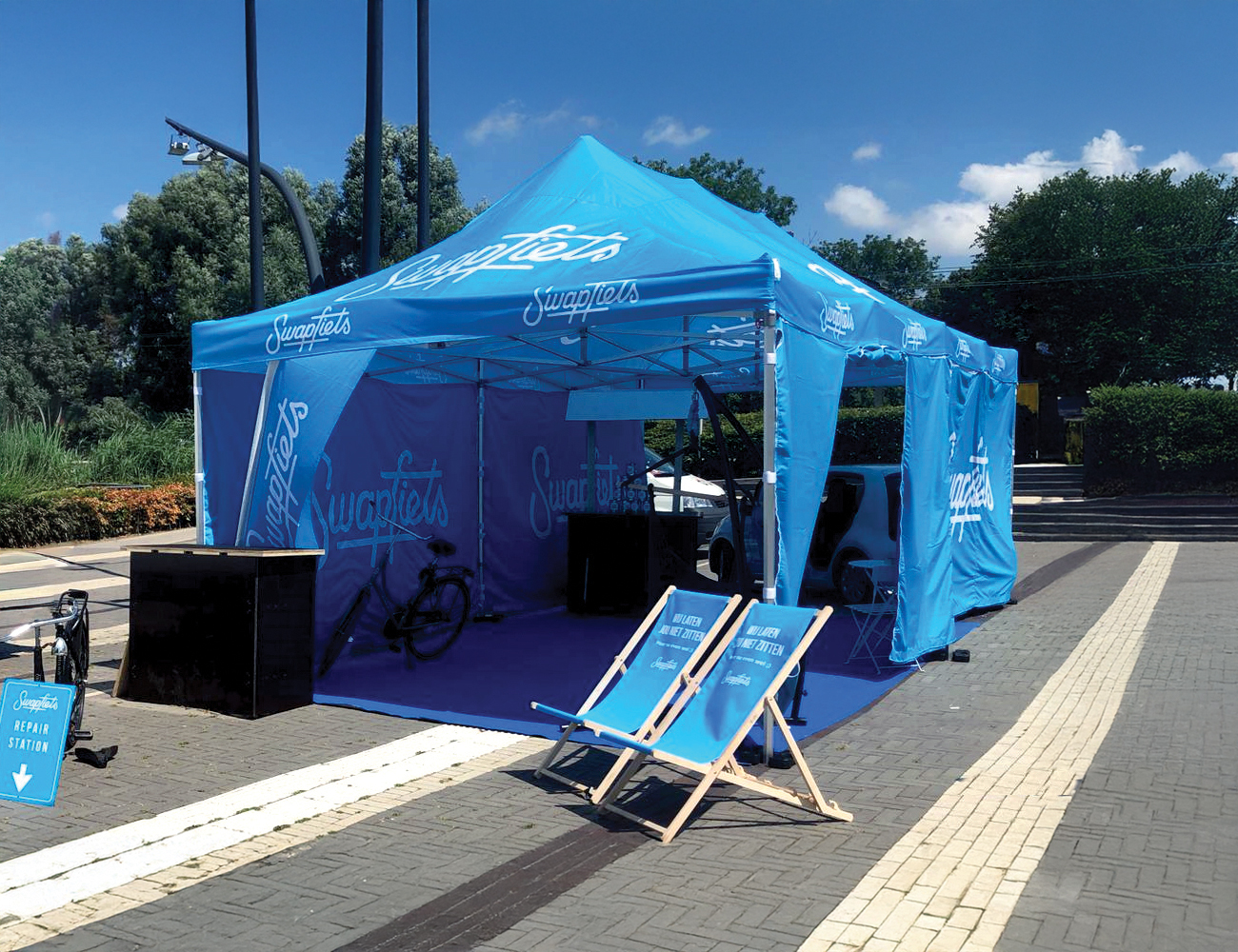 Swapfiets Tente pliante imprimée chez TecTronic Lichtervelde