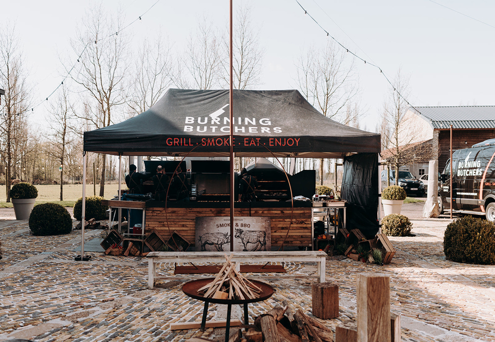 Tente pliante personnalisée de Burning Buchers