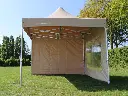 Vouwtent 3x3 Solid 50 pvc met 2 zijwanden