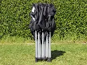 Opgevouwen vouwtent 3 x 4,5 m Solid 40 zwart
