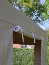 Vouwtent 3 x 3 m S50 beige deur zijwand
