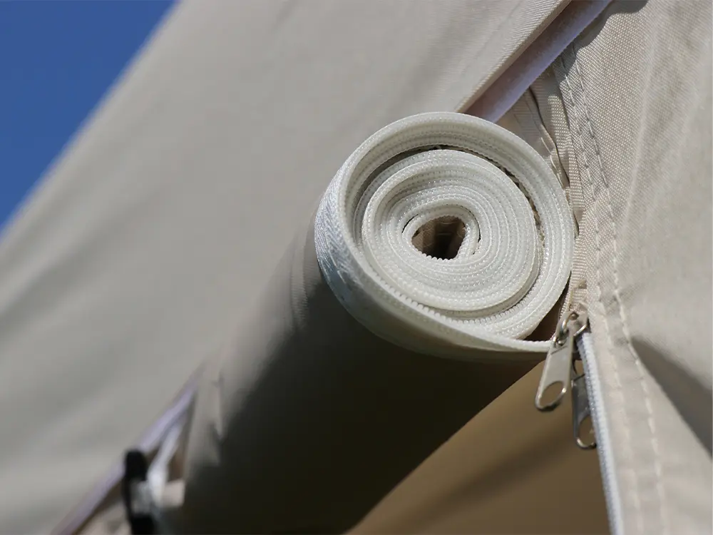 Vouwtent 3 x 6 m S40 zijwand deur