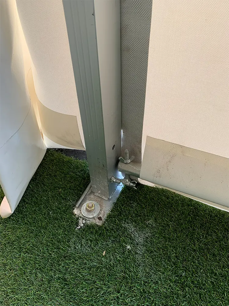 Aluminium staanders en grondkader