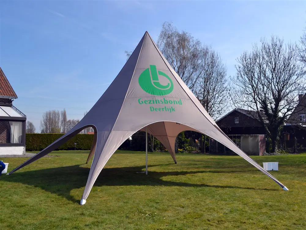 Stertent met personalisatie voor Gezinsbond Deerlijk