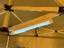 Bevestiging balk met clips