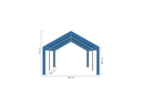 Partytent 4 x 4 m afmetingen