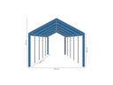 Opslagtent 5 x 10 m afmetingen