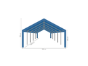 Opslagtent 5 x 10 m afmetingen