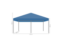 Vouwtent 3 x 6 m S40 afmetingen