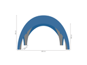 TecTronic inflatable Xspider 6 x 6 m tent afmetingen