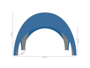 TecTronic inflatable Xspider 7 x 7 m tent afmetingen