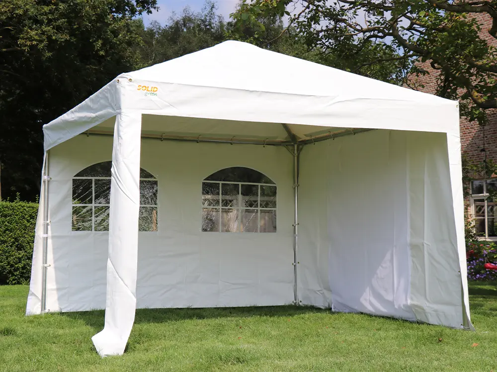 Partytent 3x3 m pvc pro 50 met 2 zijwanden