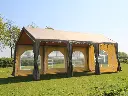 Polyester partytent basic 3x6 taupe/beige