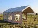 Pvc zijwanden met afgeronde kerkramen