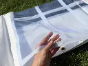 Sterke pvc zijwanden met raam