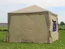Polyester partytent 3x3 met complete zijwandenset