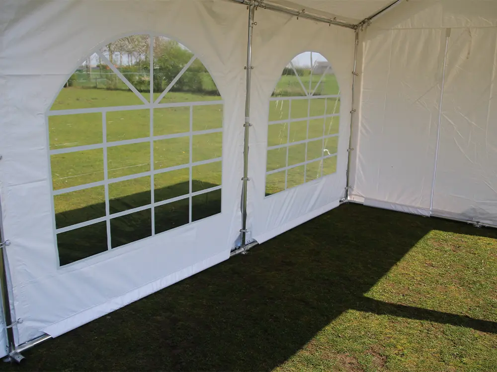 Binnenaanzicht 10x4 partytent