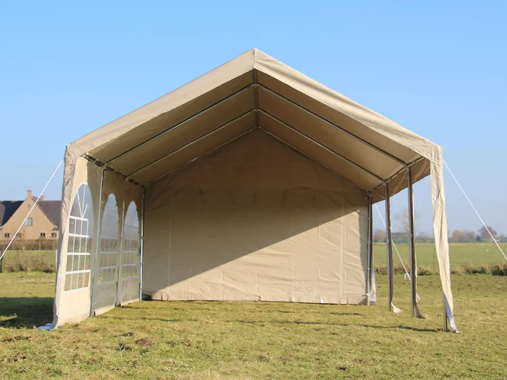 Beige pvc pro partytent 4 op 4