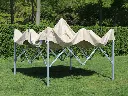 Halfopen vouwtent 3x3 Solid 50 pvc beige