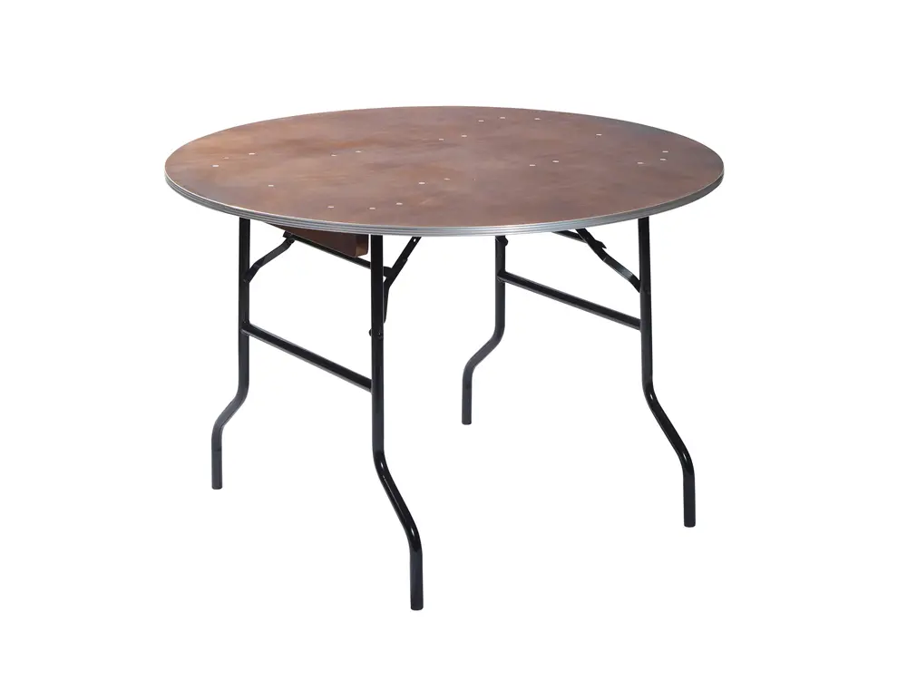 Table ronde pliante - bois
