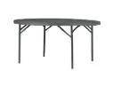 Table ronde pliante - PEHD gris