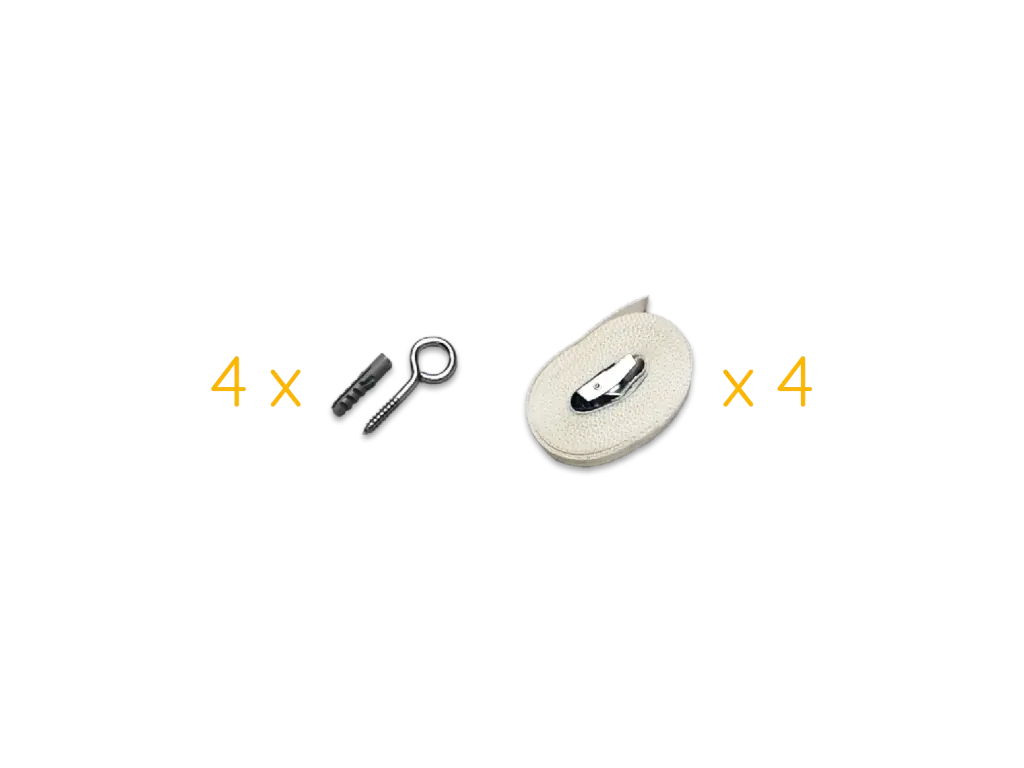 Kit de fixation tente pliante