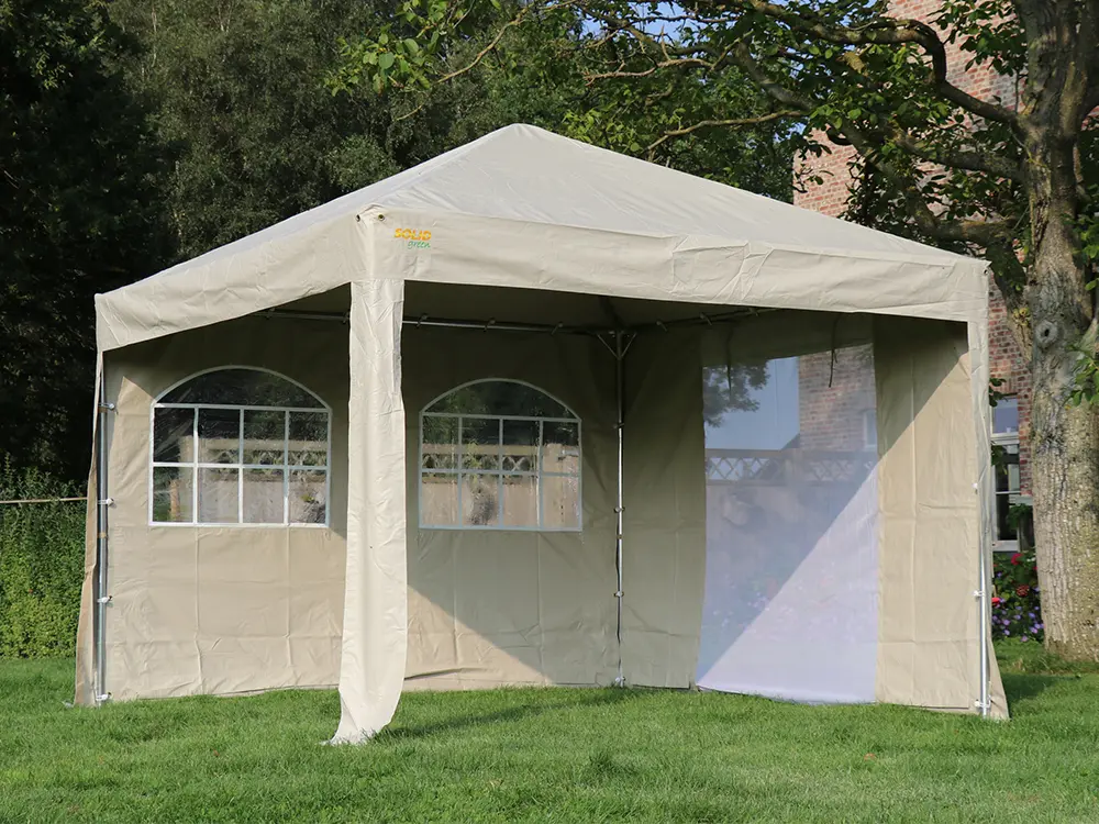 Seconde main : tente de réception 3 x 3 m pvc pro HQ beige