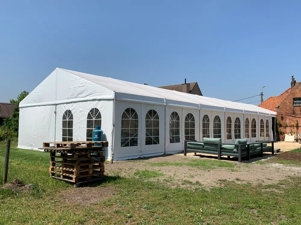 Tente modulaire 6 m de large (6x6 m)