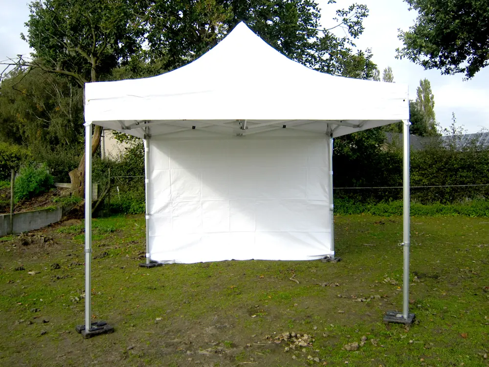 Fin de série : tente pliante 3 x 3 m Solid 50 blanc