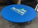 Couvre-plateau imprimé pour table ronde
