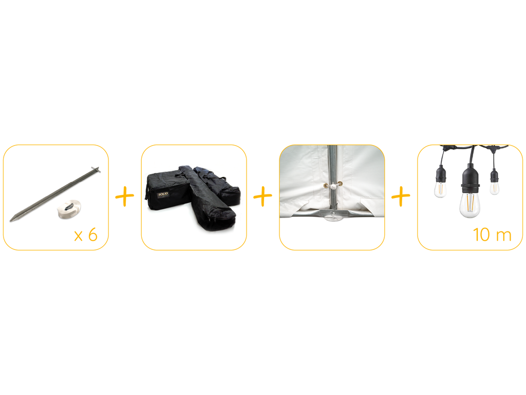 Pack avantage pour tonnelle 4 x 6 m pvc pro