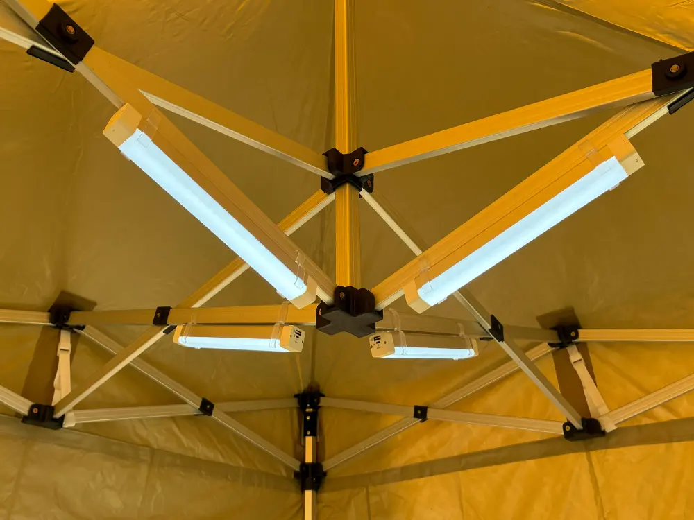 Barres LED pour tente pliante – rechargeables