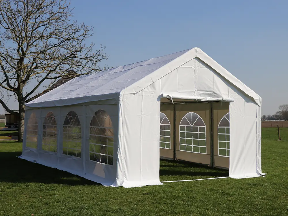 Seconde main : tente de réception 5 x 10 m pvc pro blanc
