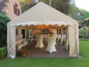 Fin de série : tente de réception 5 x 8 m pvc basic beige