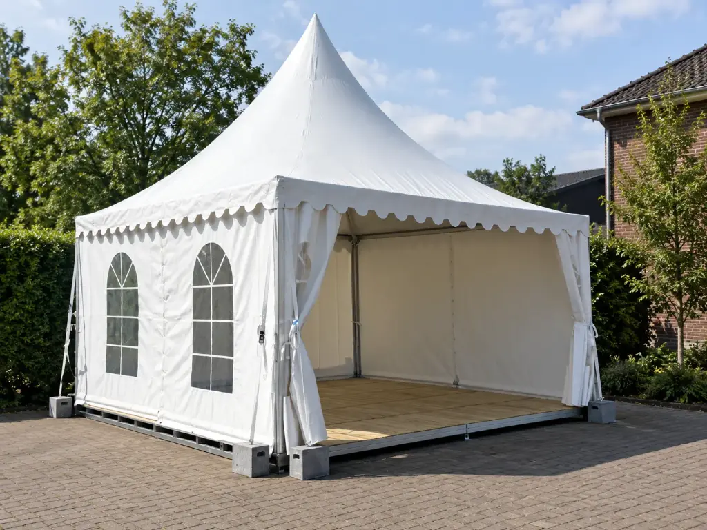 Tente pagode 6 x 6 m pro pvc : ensemble de parois latérales